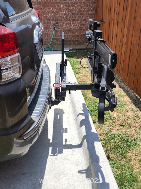 DIY hitchmount swing out bike/tire/accessory carrier Toyota
